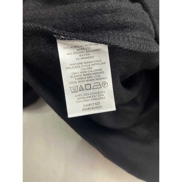 LOU & GREY Black Signature Soft Plush Quarter Zip Sweatshirt Women's Medium new - Picture 4 of 10